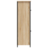 Hoge kast 62x32x106,5 cm bewerkt hout sonoma eikenkleurig - AllerleiShop