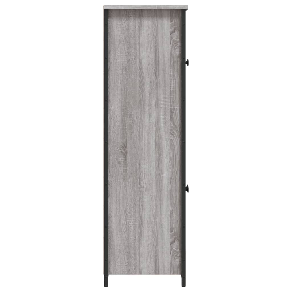 Hoge kast 62x32x106,5 cm bewerkt hout grijs sonoma - AllerleiShop