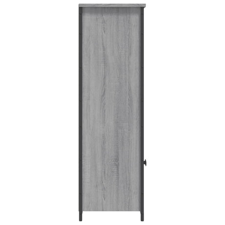 Hoge kast 62x32x103,5 cm bewerkt hout grijs sonoma eikenkleurig