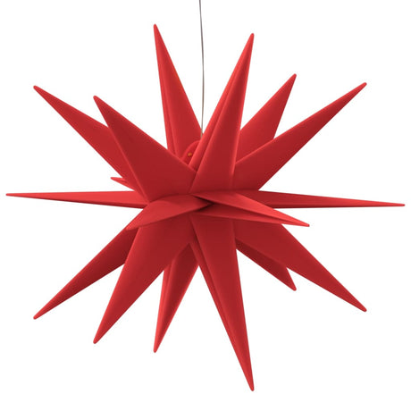 Kerstlamp met LED inklapbaar 43 cm rood - AllerleiShop