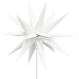 Kerstlamp met grondpin en LED inklapbaar 57 cm wit - AllerleiShop