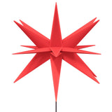 Kerstlampen met grondpin en LED's 3 st 35 cm rood - AllerleiShop