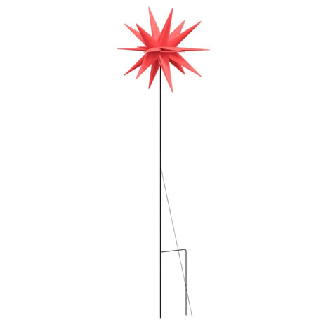 Kerstlampen met grondpin en LED's 3 st 35 cm rood - AllerleiShop