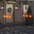 Kerstlampen met grondpin en LED's 3 st 35 cm rood - AllerleiShop