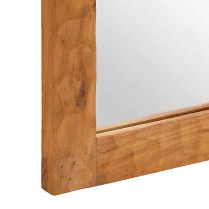 Badkamerspiegel 50x70x2,5 cm massief acaciahout en glas - AllerleiShop