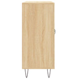 Dressoir 90x34x80 cm bewerkt hout sonoma eikenkleurig - AllerleiShop