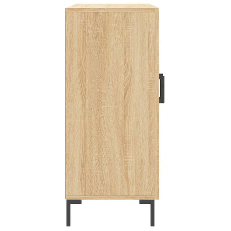 Dressoir 90x34x80 cm bewerkt hout sonoma eikenkleurig - AllerleiShop