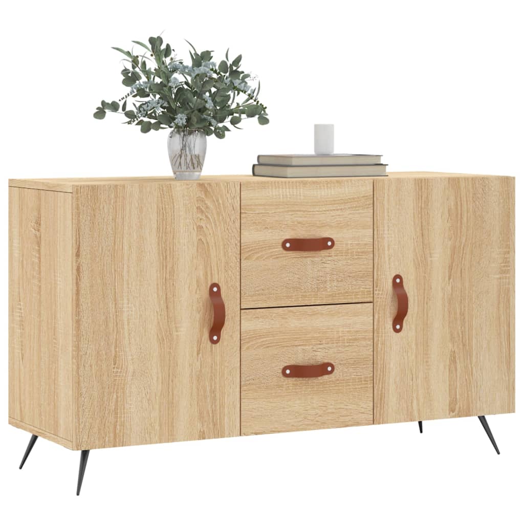 Dressoir 100x36x60 cm bewerkt hout sonoma eikenkleurig