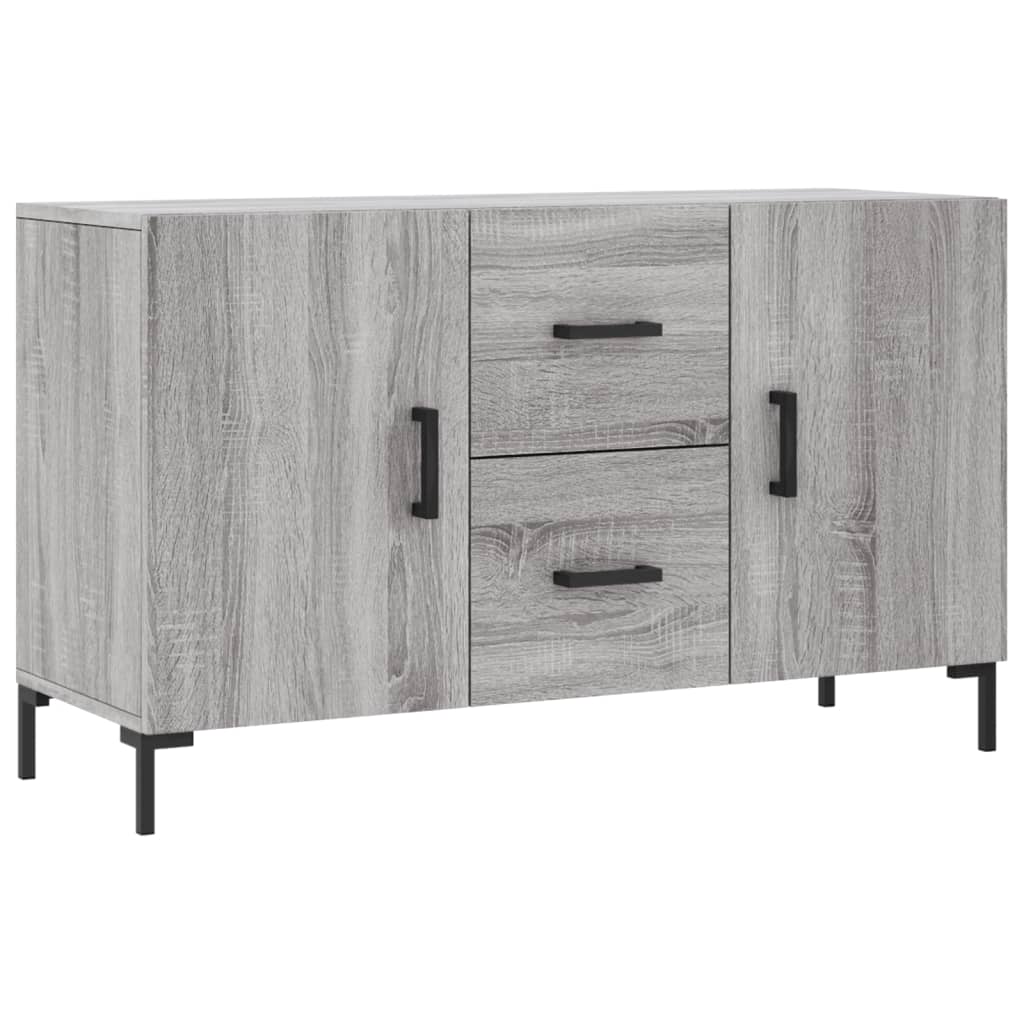 Dressoir 100x36x60 cm bewerkt hout grijs sonoma eikenkleurig