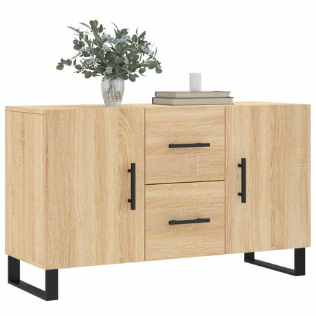 Dressoir 100x36x60 cm bewerkt hout sonoma eikenkleurig