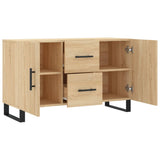 Dressoir 100x36x60 cm bewerkt hout sonoma eikenkleurig