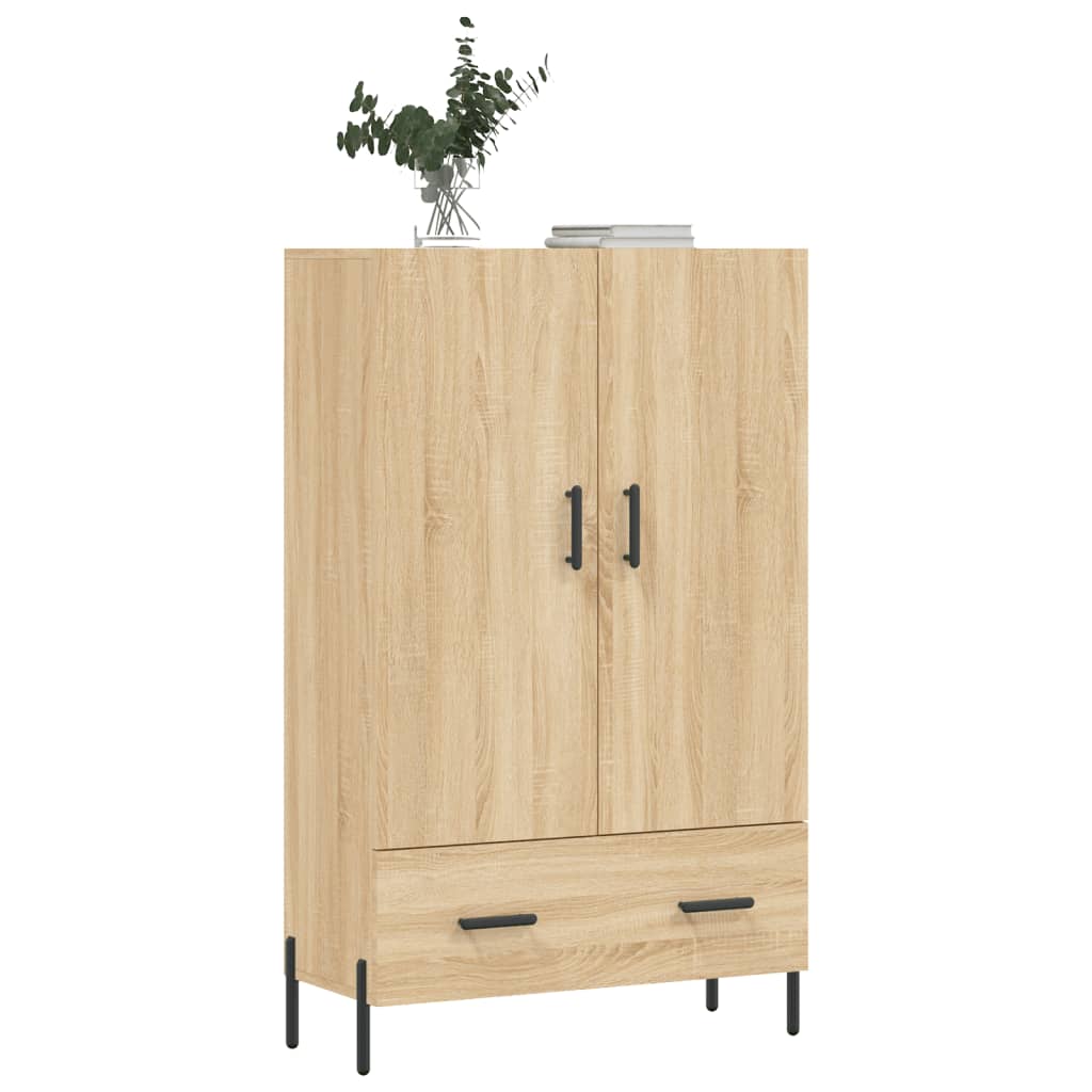 Hoge kast 69,5x31x115 cm bewerkt hout sonoma eikenkleurig