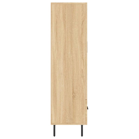 Hoge kast 69,5x31x115 cm bewerkt hout sonoma eikenkleurig