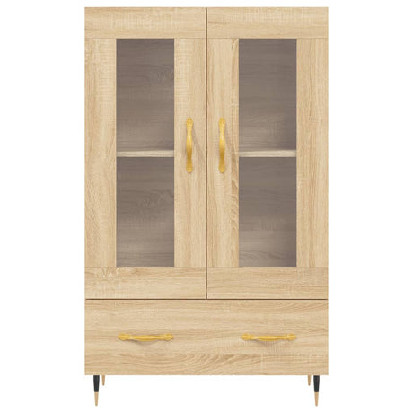 Hoge kast 69,5x31x115 cm bewerkt hout sonoma eikenkleurig