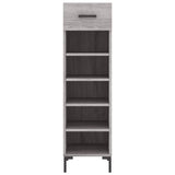 Schoenenkast 30x35x105 cm bewerkt hout grijs sonoma eikenkleur