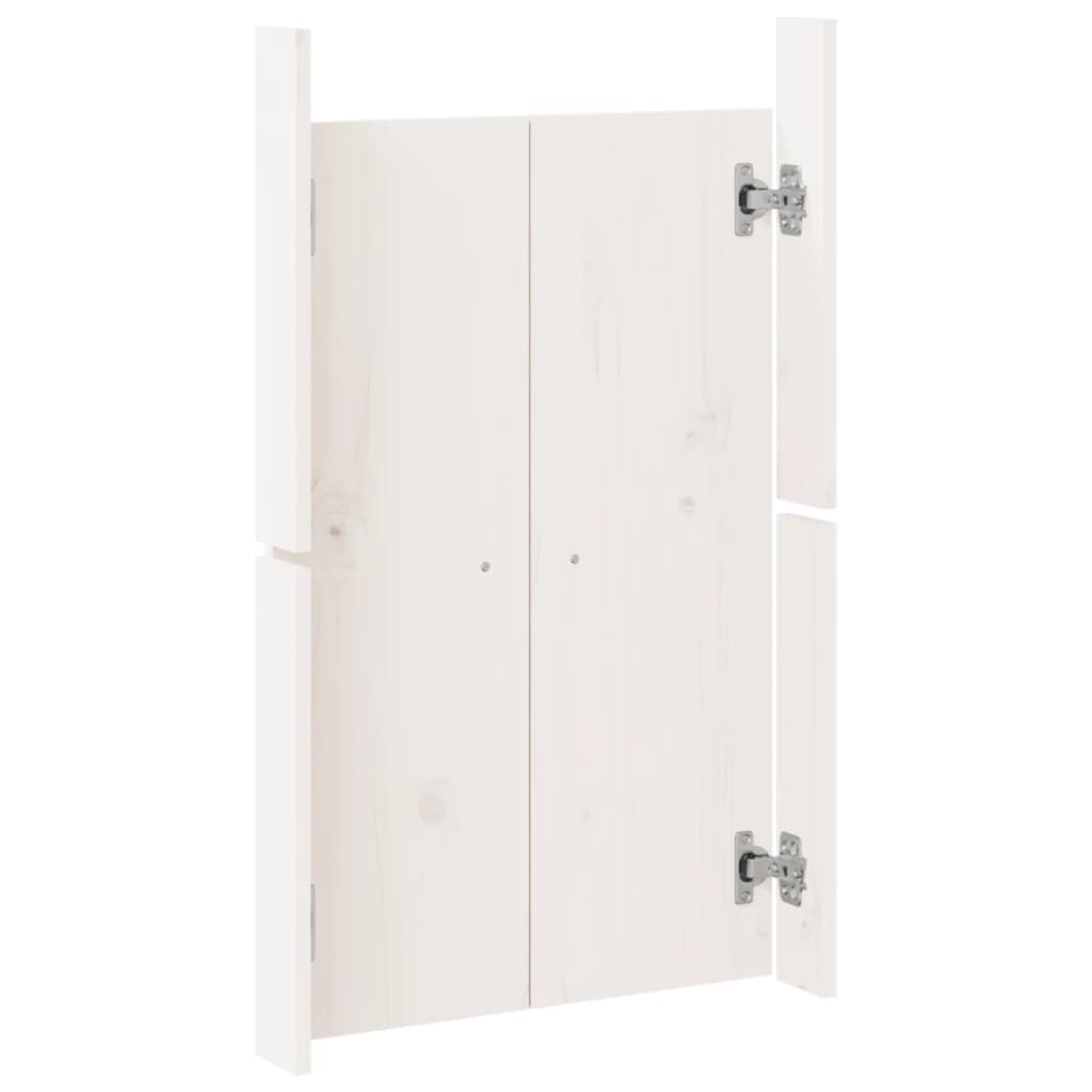Kastdeurtjes voor buitenkeuken 2 st 50x9x82 cm grenenhout wit