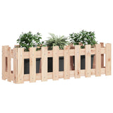 Plantenbak verhoogd met hekontwerp 100x30x30 cm grenenhout