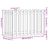 Plantenbak verhoogd hekontwerp 100x50x70 cm massief douglashout