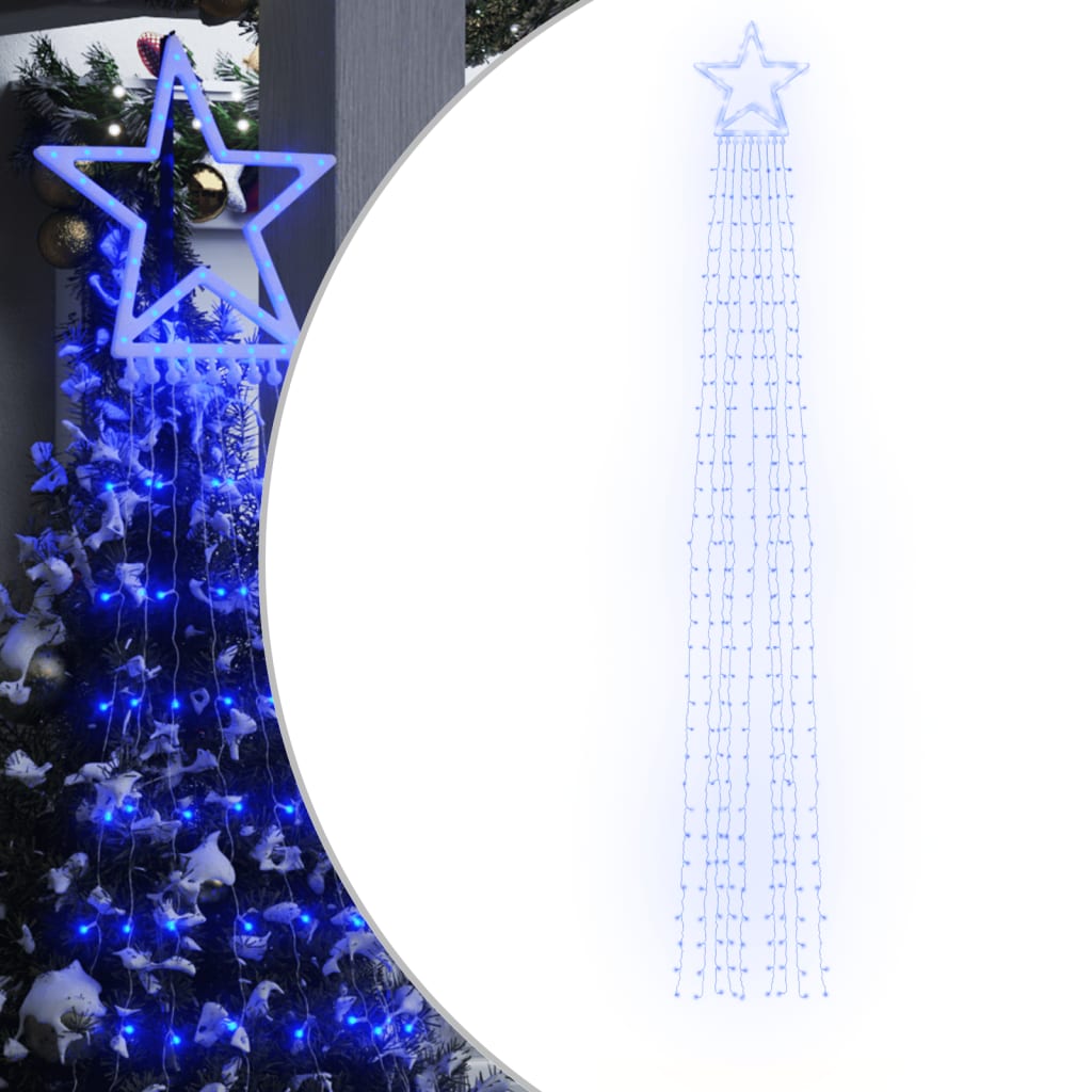 Kerstboomverlichting 320 blauwe LED's 375 cm - AllerleiShop