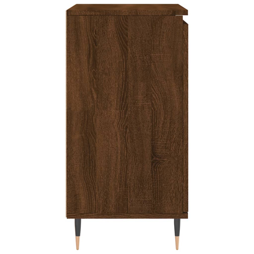 Dressoir 60x35x70 cm bewerkt hout bruin eikenkleur - AllerleiShop