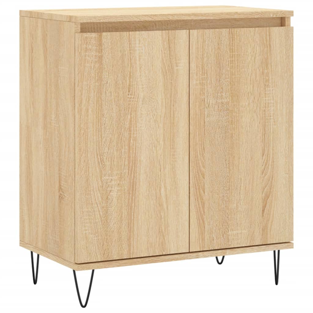 Dressoir 60x35x70 cm bewerkt hout sonoma eikenkleurig - AllerleiShop