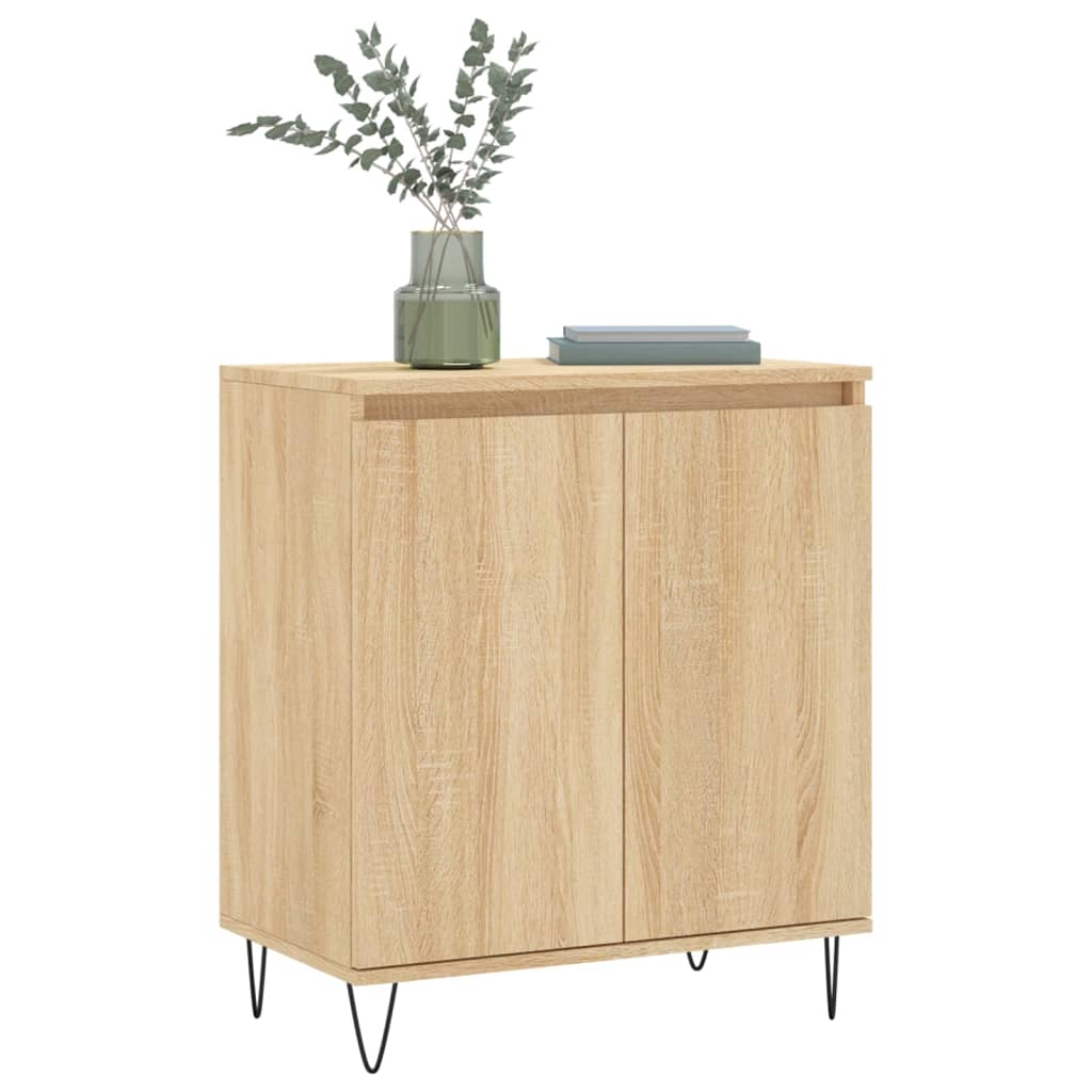 Dressoir 60x35x70 cm bewerkt hout sonoma eikenkleurig - AllerleiShop