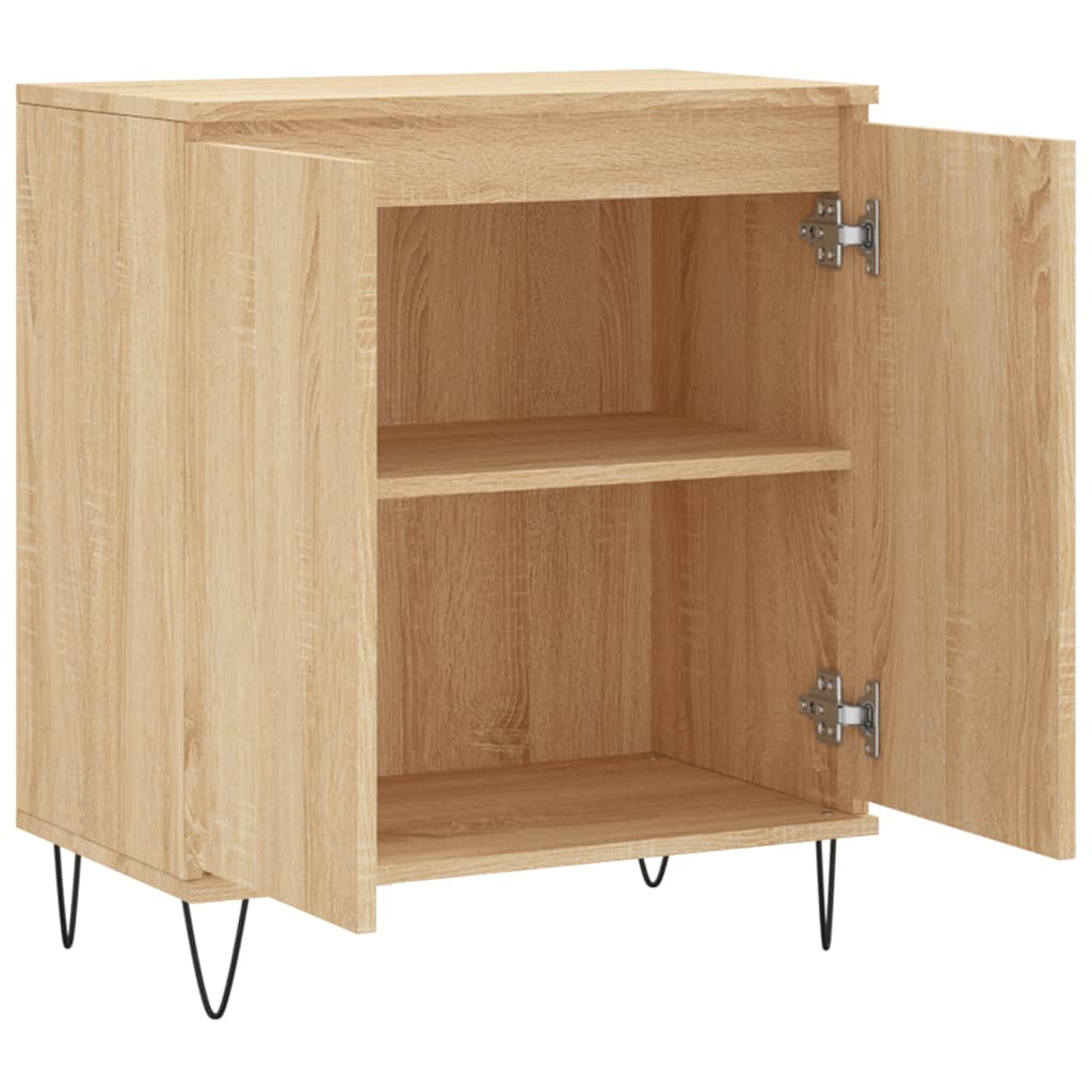 Dressoir 60x35x70 cm bewerkt hout sonoma eikenkleurig - AllerleiShop