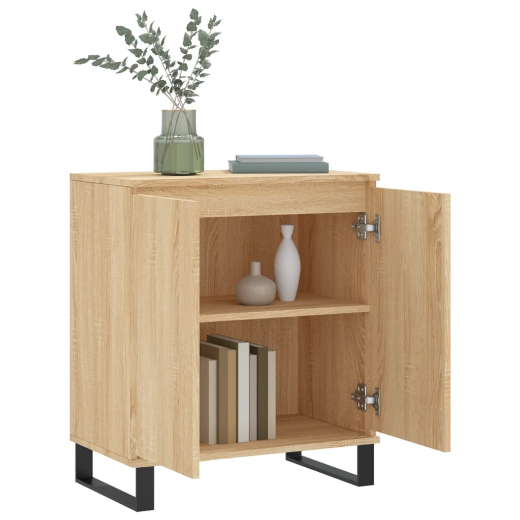 Dressoir 60x35x70 cm bewerkt hout sonoma eikenkleurig - AllerleiShop