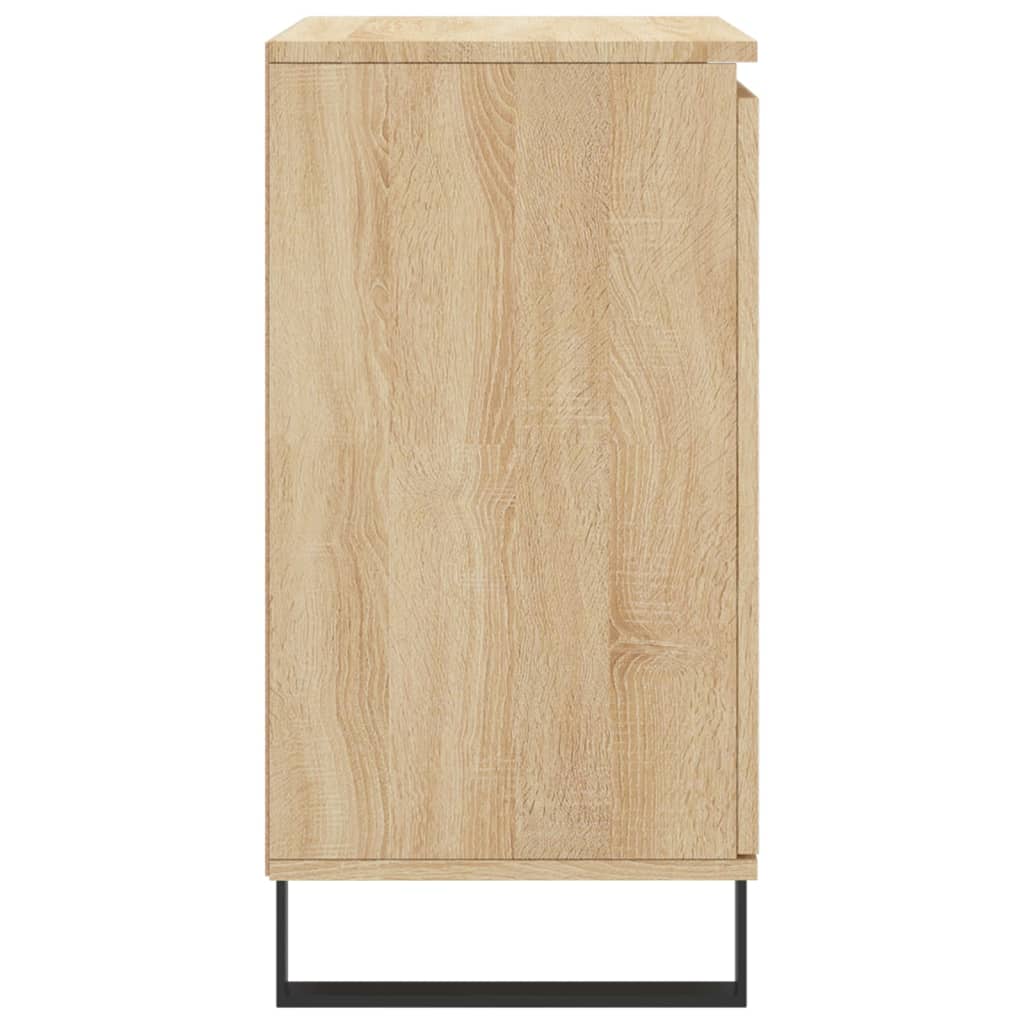 Dressoir 60x35x70 cm bewerkt hout sonoma eikenkleurig - AllerleiShop