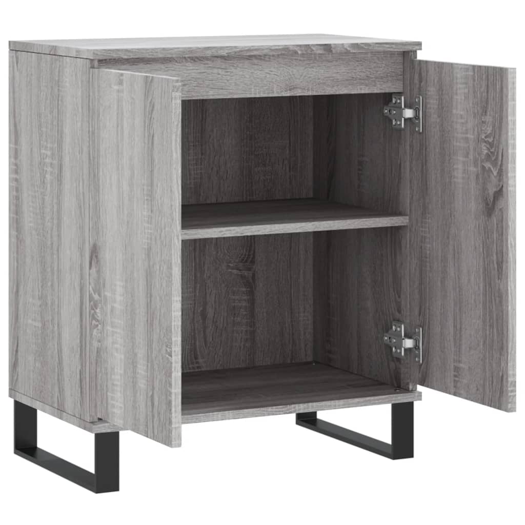 Dressoir 60x35x70 cm bewerkt hout grijs sonoma eikenkleurig - AllerleiShop