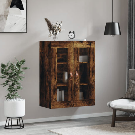 Wandkast 69,5x34x90 cm gerookt eikenkleurig - AllerleiShop