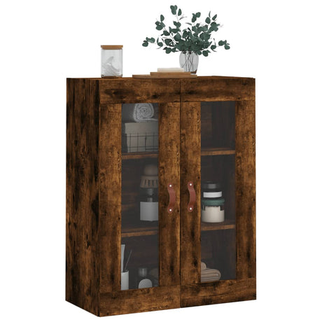 Wandkast 69,5x34x90 cm gerookt eikenkleurig - AllerleiShop