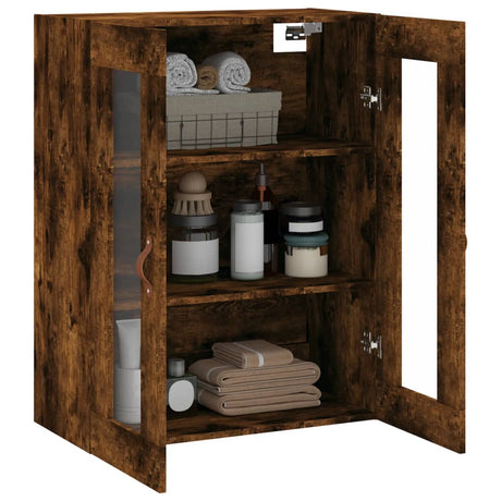 Wandkast 69,5x34x90 cm gerookt eikenkleurig - AllerleiShop