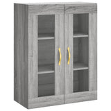 Wandkast 69,5x34x90 cm grijs sonoma eikenkleurig