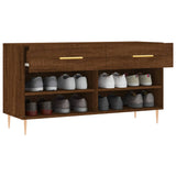 Schoenenbank 102x35x55 cm bewerkt hout sonoma eikenkleurig