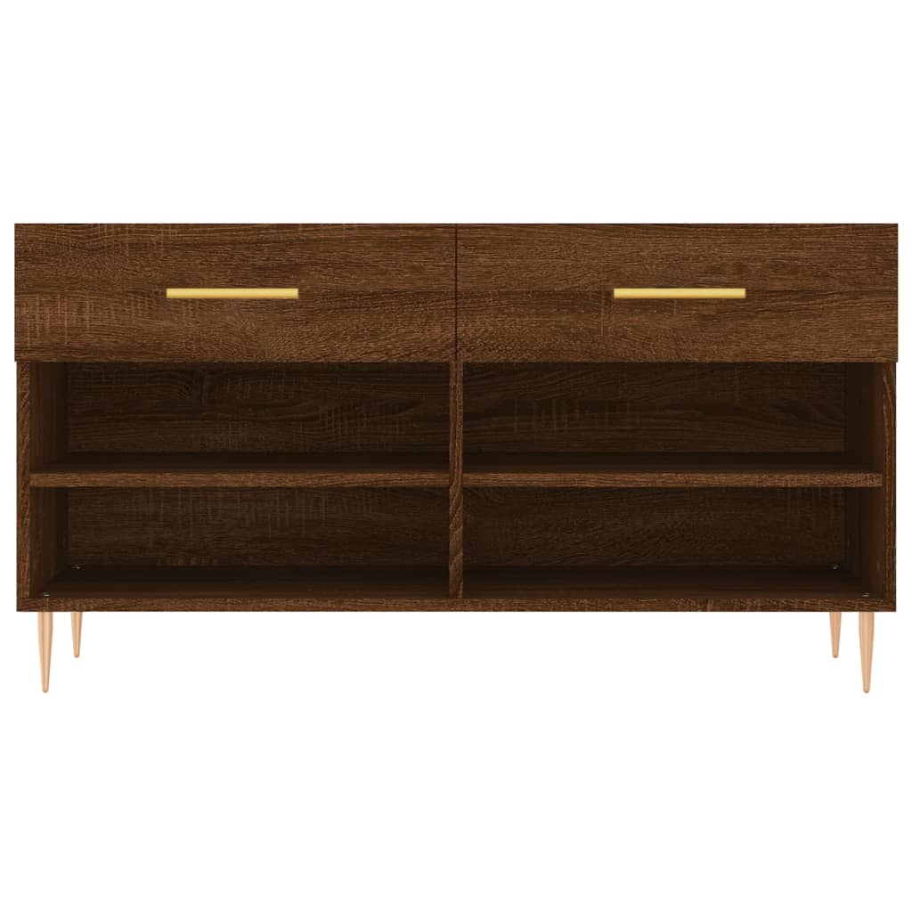 Schoenenbank 102x35x55 cm bewerkt hout sonoma eikenkleurig