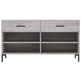 Schoenenbank 102x35x55 cm bewerkt hout grijs sonoma eikenkleur