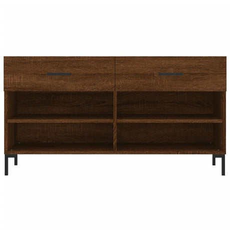 Schoenenbank 102x35x55 cm bewerkt hout sonoma eikenkleurig