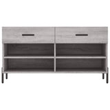 Schoenenbank 102x35x55 cm bewerkt hout grijs sonoma eikenkleur