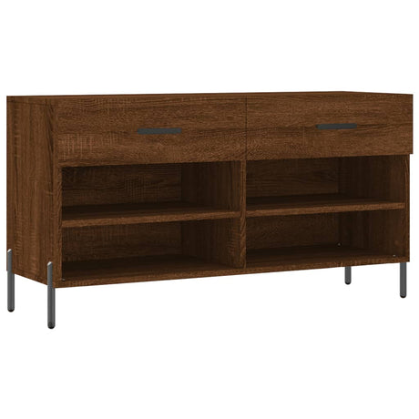 Schoenenbank 102x35x55 cm bewerkt hout sonoma eikenkleurig