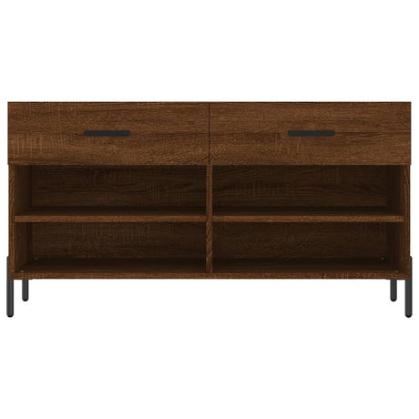 Schoenenbank 102x35x55 cm bewerkt hout sonoma eikenkleurig