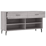 Schoenenbank 102x35x55 cm bewerkt hout grijs sonoma eikenkleur