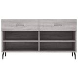 Schoenenbank 102x35x55 cm bewerkt hout grijs sonoma eikenkleur