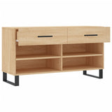 Schoenenbank 102x35x55 cm bewerkt hout sonoma eikenkleurig