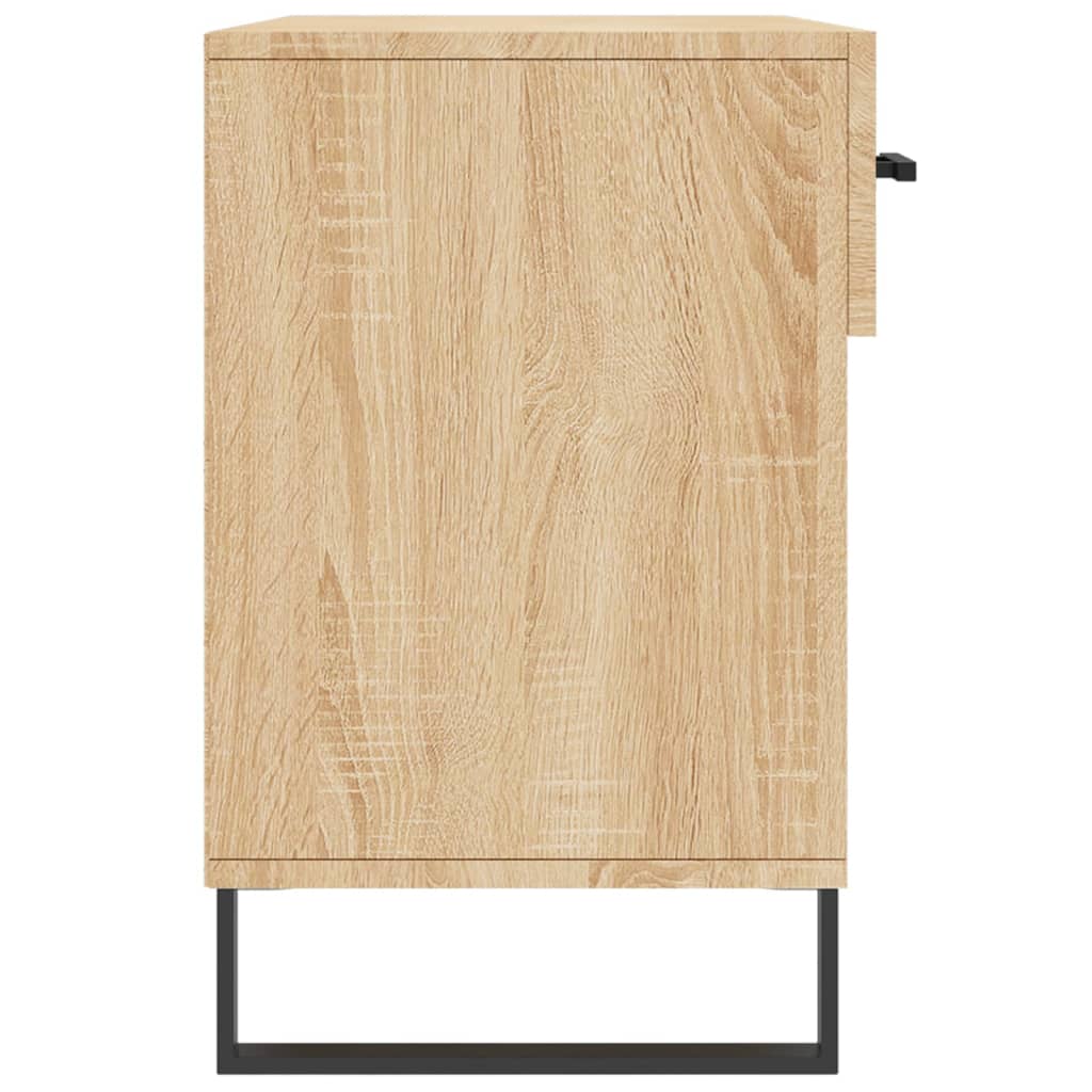 Schoenenbank 102x35x55 cm bewerkt hout sonoma eikenkleurig