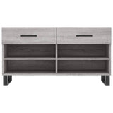 Schoenenbank 102x35x55 cm bewerkt hout grijs sonoma eikenkleur