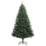 Kunstkerstboom met scharnieren en rode bessen 210 cm - AllerleiShop