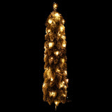 Kunstkerstboom met verlichting en sneeuw 45 LED's 90 cm - AllerleiShop