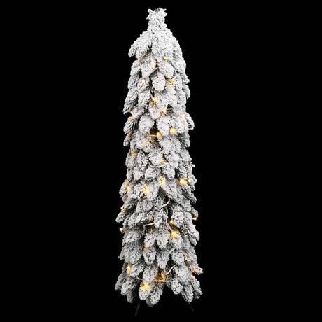 Kunstkerstboom met verlichting en sneeuw 60 LED's 120 cm - AllerleiShop