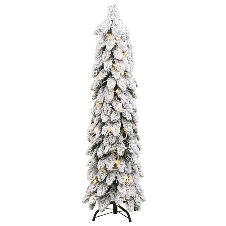 Kunstkerstboom met verlichting en sneeuw 60 LED's 120 cm - AllerleiShop